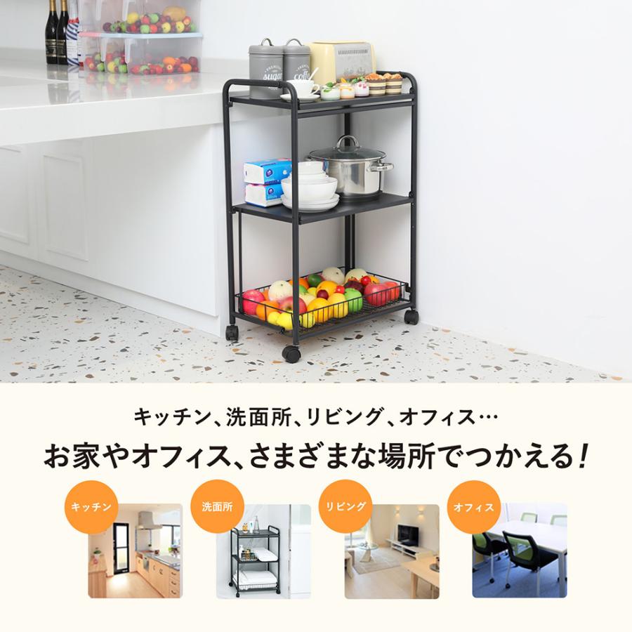 Y.YACHT ワイヨット キッチンワゴン 3段 キャスター付き オープンラック Amazon.co.jp: YQkasj ウッドワゴン 3段 美容室ワゴン キッチン