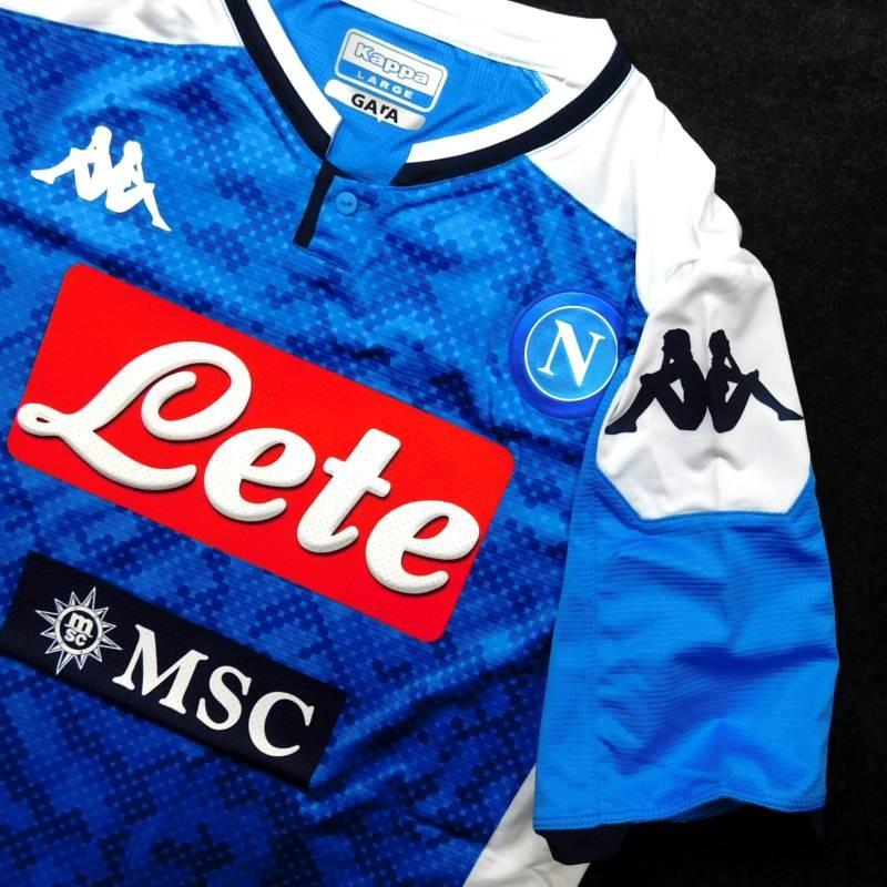 ナポリ　19　ホーム　半袖　ユニフォーム　KAPPA　2019シーズン/オーセンティック Match Shirt(正規品/メール便可/メーカーコード304NW80) | Kappa | 01