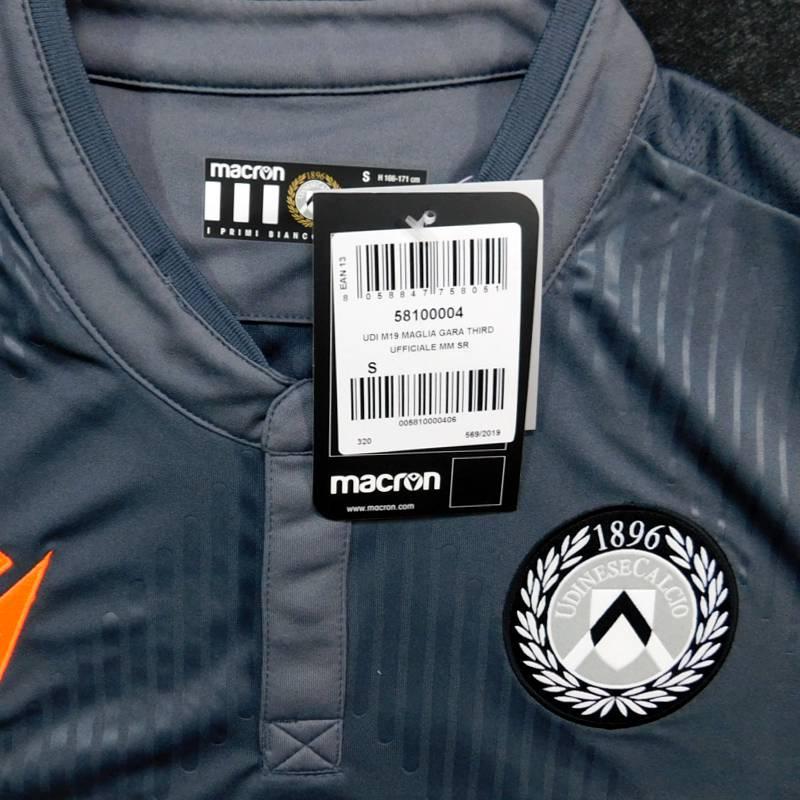 ウディネーゼ　19　3rd　半袖　ユニフォーム　MACRON　2019シーズン(正規品/メール便可/メーカーコード58100004) | macron | 02