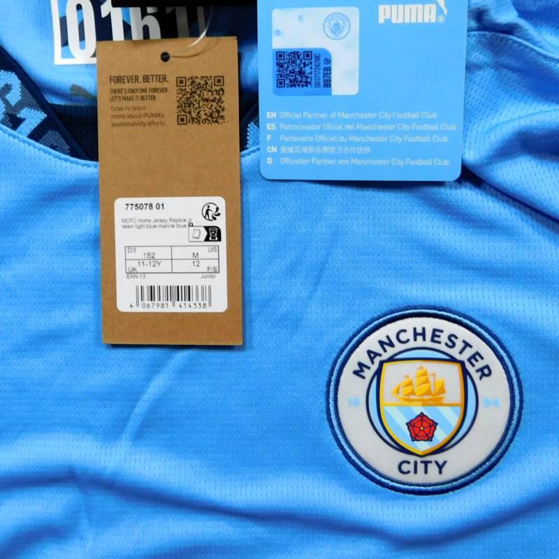 マンチェスターシティ　24　ホーム　半袖　ジュニアユニフォーム　PUMA　2024シーズン(正規品/メール便可/メーカーコード775078 01) | PUMA | 02