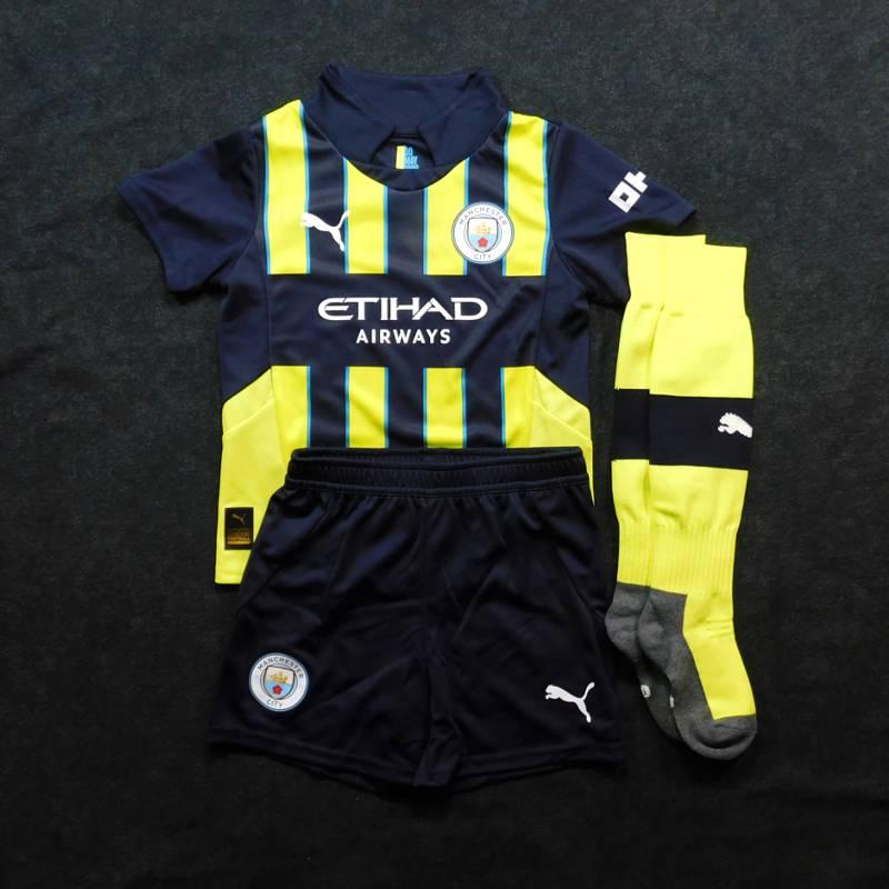 マンチェスターシティ　24　アウェイ　半袖　ミニキット/ジュニアユニフォーム・パンツ・ソックスセット　PUMA　2024シーズン(正規品/メール便可) | PUMA