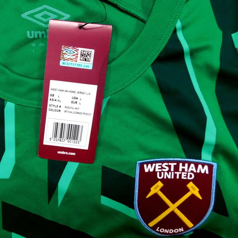 ウェストハム　19　ホーム・GK　長袖　ユニフォーム　UMBRO　2019シーズン(正規品/メール便可/メーカーコード90331U) | umbro | 02