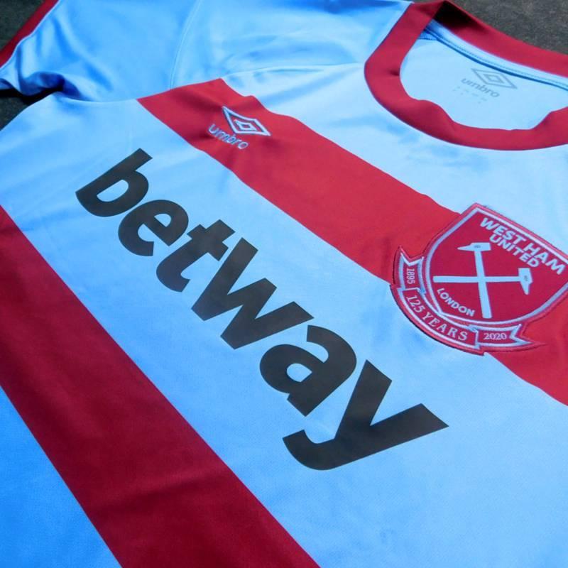 ウェストハム　20　アウェイ　半袖　ユニフォーム　UMBRO　2020シーズン/125周年モデル(正規品/メール便可/メーカーコード92052U) | umbro | 01