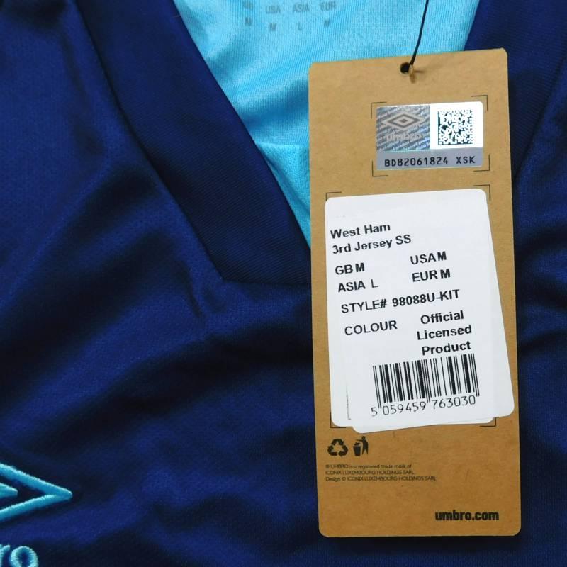 ウェストハム　23　サード　半袖　ユニフォーム　UMBRO　2023シーズン(正規品/メール便可/メーカーコード98088U) | umbro | 02