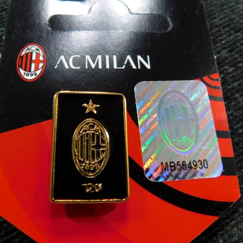 新素材新作 Acミラン チームオフィシャル 創設1周年 Black クレストピンバッジ 正規品 メール便可 Supplystudies Com