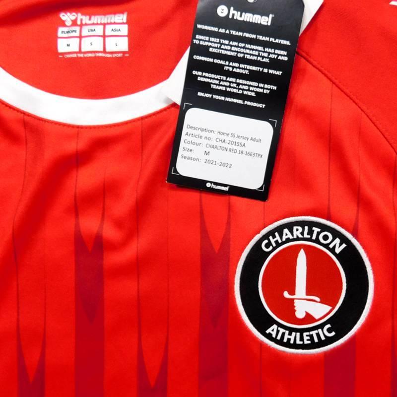 【ポイント10倍中！】チャールトンアスレティック　21　ホーム　半袖　ユニフォーム　HUMMEL　2021シーズン(正規品/メール便可/メーカーコードCHA-201SSA) | hummel | 02