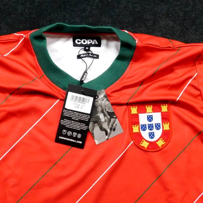 ポルトガル代表　1984　ホーム　半袖　ユニフォーム　COPA　#317　復刻モデル(正規品/メール便可)｜bbfb｜03