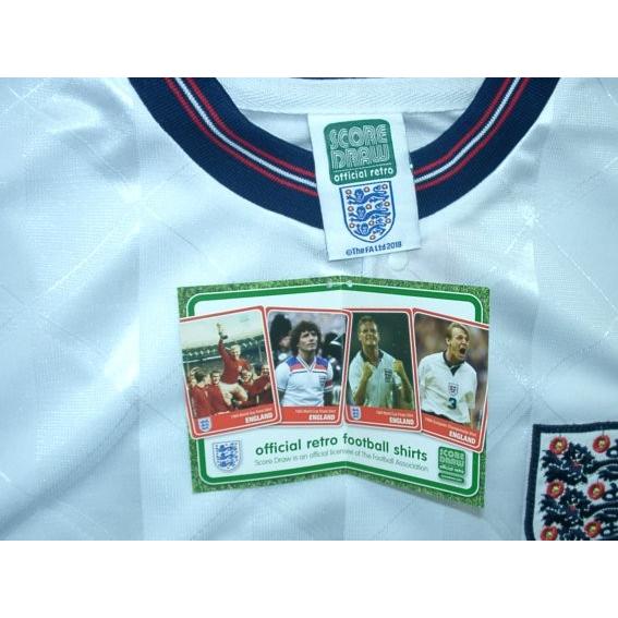 イングランド代表　1989　ホーム　半袖　ユニフォーム　復刻モデル(正規品/メール便可/メーカーコードENG89HPYSS) |  | 02
