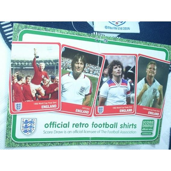 イングランド代表　1990　ホーム　半袖　ユニフォーム　ガスコイン19/復刻モデル(正規品/メール便可/メーカーコードENG90HWCF19PY) |  | 02