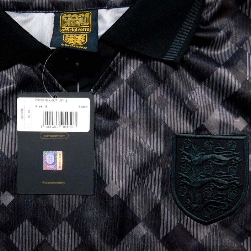 イングランド代表 1990 Blackout 半袖 ユニフォーム 復刻モデル(正規品