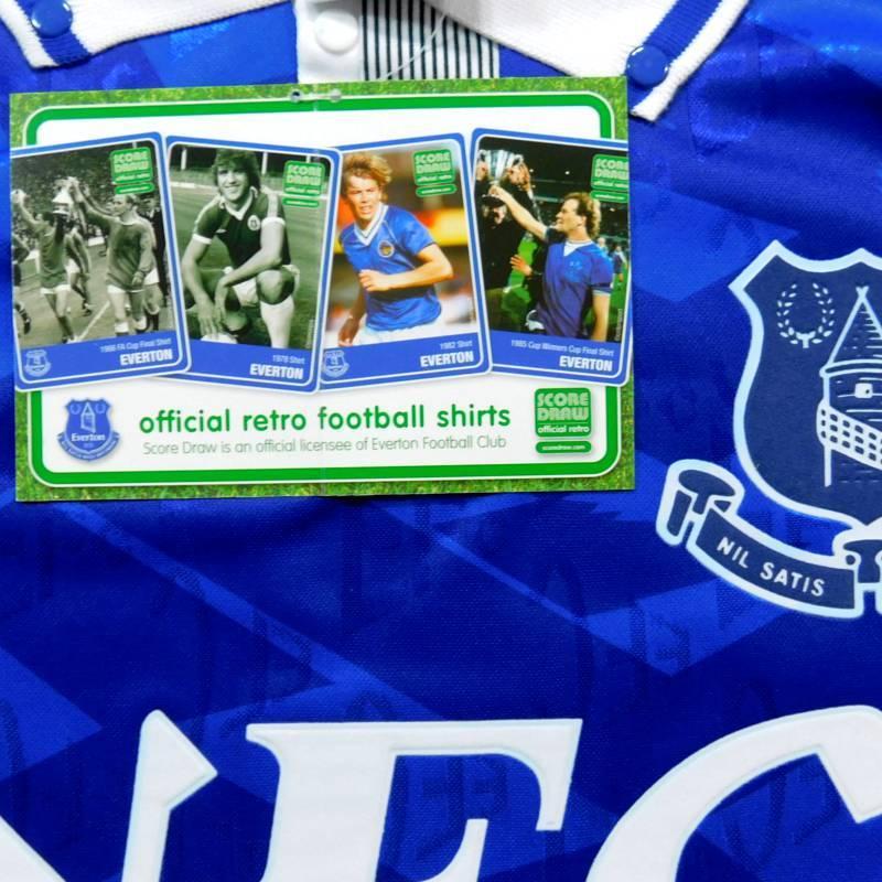 １９９２シーズン　エバートン　復刻　ユニフォーム エバートン 1992 ホーム 半袖 ユニフォーム 復刻モデル(正規品
