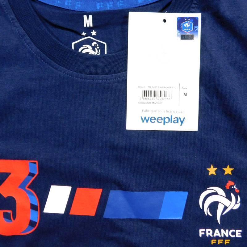フランス代表　チームオフィシャル　Player KANTE N　カンテ13　Tシャツ　半袖(正規品/メール便可) |  | 02