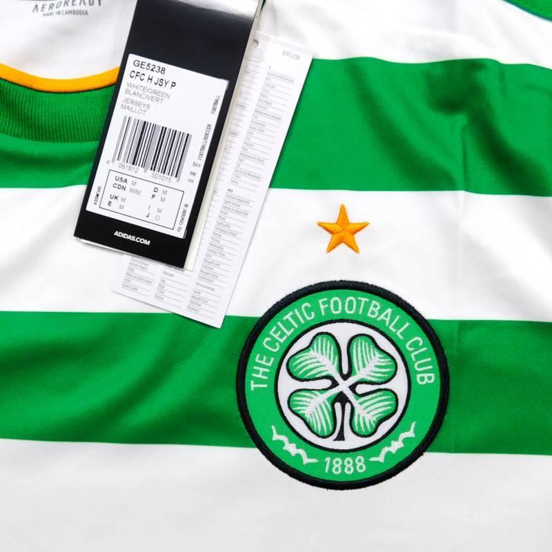 セルティック　20　ホーム・カップ戦　半袖　ユニフォーム　ADIDAS　No Sponsor/2020シーズン(正規品/メール便可/メーカーコードGE5238) | adidas | 02