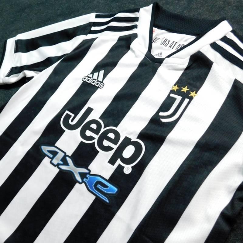 ユベントス　21　ホーム　半袖　ジュニアユニフォーム　ADIDAS　2021シーズン/ユベントススタジアム10周年(正規品/メール便可/メーカーコードGR0604) | adidas | 01