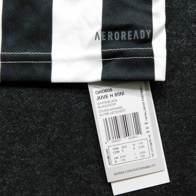 ユベントス　21　ホーム　半袖　ミニキット/ジュニアユニフォーム・パンツ・ソックスセット　ADIDAS　2021シーズン(正規品/メール便可/メーカーコードGR0605) | adidas | 02