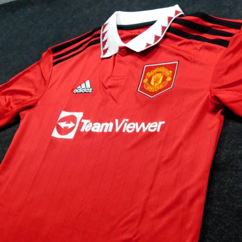 マンチェスターユナイテッド　22　ホーム　半袖　ジュニアユニフォーム　ADIDAS　2022シーズン(正規品/メール便可/メーカーコードH64049) | adidas | 01