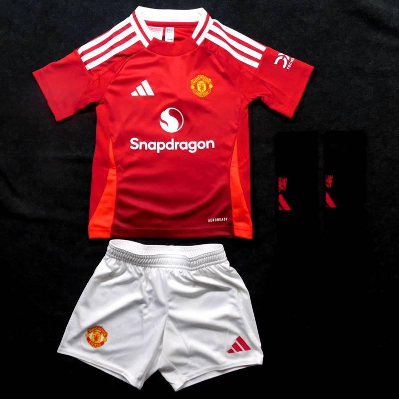マンチェスターユナイテッド　24　ホーム　半袖　ミニキット/ジュニアユニフォーム・パンツ・ソックスセット　ADIDAS　2024シーズン(正規品/メール便可) | adidas