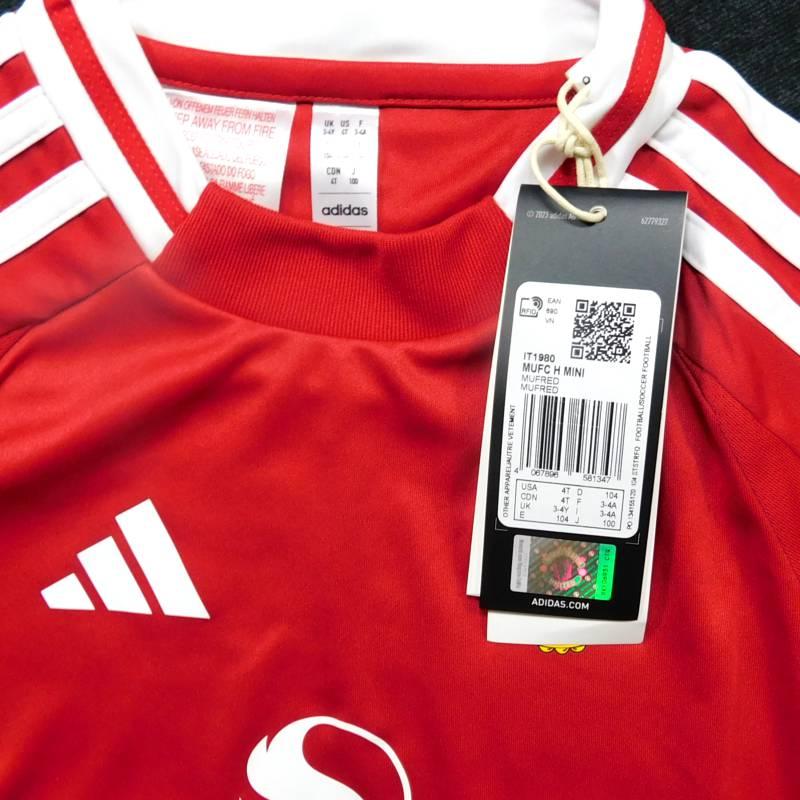 マンチェスターユナイテッド　24　ホーム　半袖　ミニキット/ジュニアユニフォーム・パンツ・ソックスセット　ADIDAS　2024シーズン(正規品/メール便可) | adidas | 02