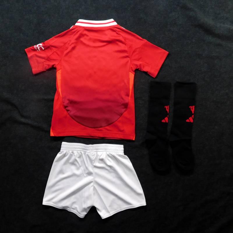 マンチェスターユナイテッド　24　ホーム　半袖　ミニキット/ジュニアユニフォーム・パンツ・ソックスセット　ADIDAS　2024シーズン(正規品/メール便可) | adidas | 03