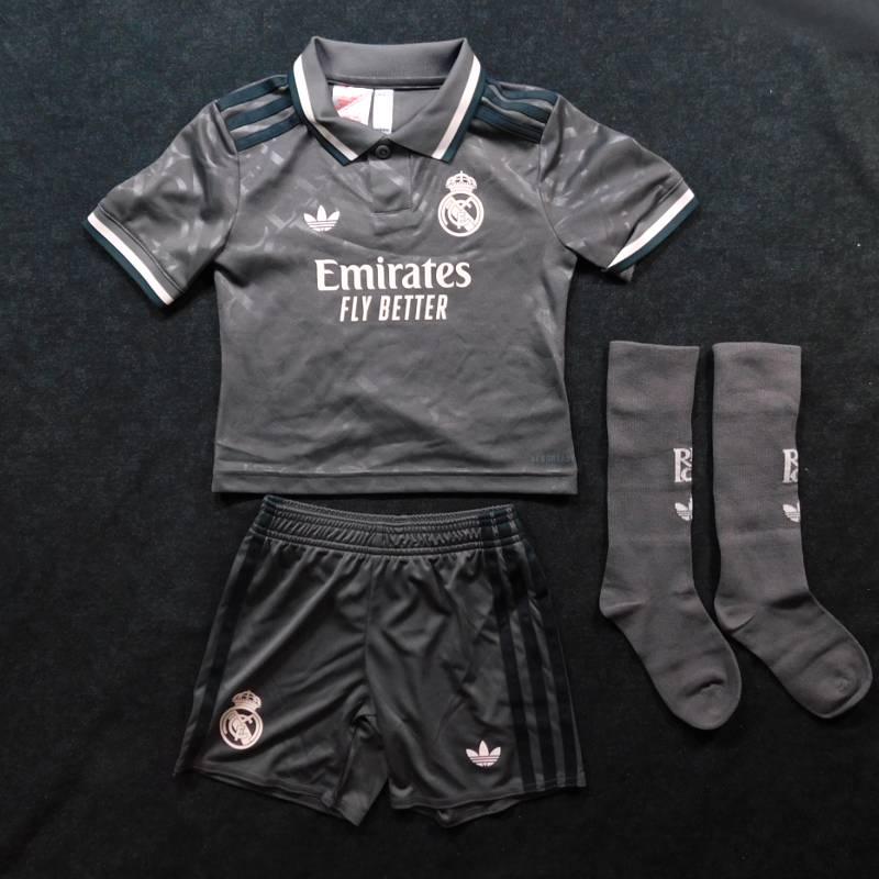 レアルマドリード　24　サード　半袖　ミニキット/ジュニアユニフォーム・パンツ・ソックスセット　ADIDAS　2024シーズン(正規品/メール便可) | adidas