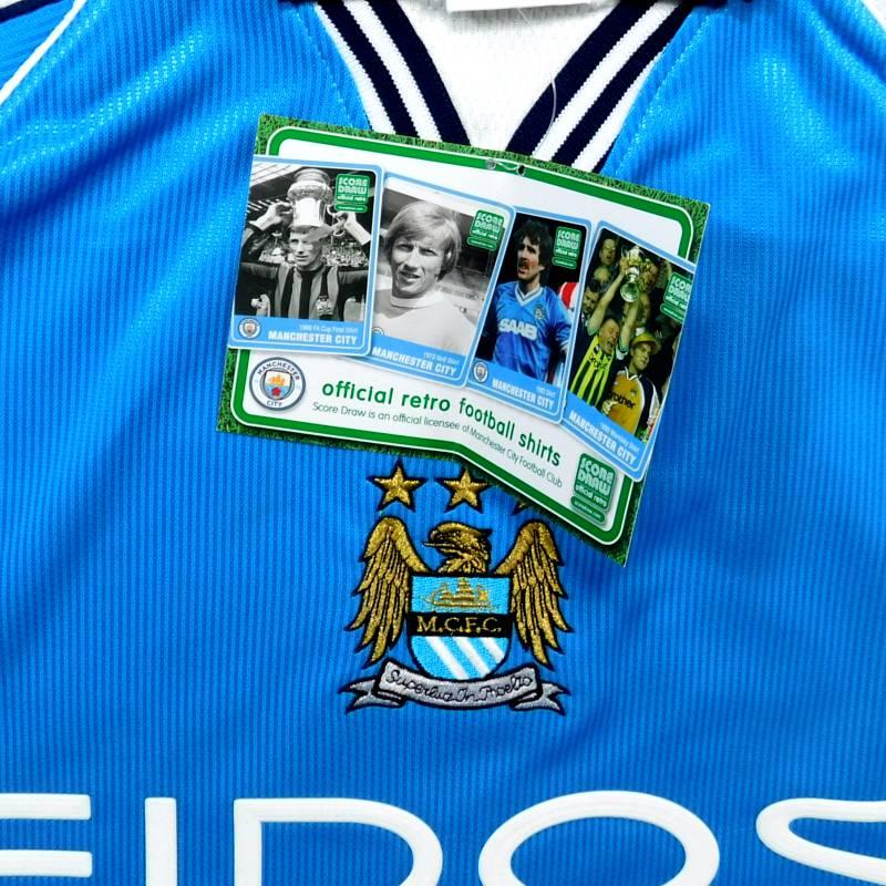 マンチェスターシティ 2000 ホーム 半袖 ユニフォーム 復刻モデル(正規