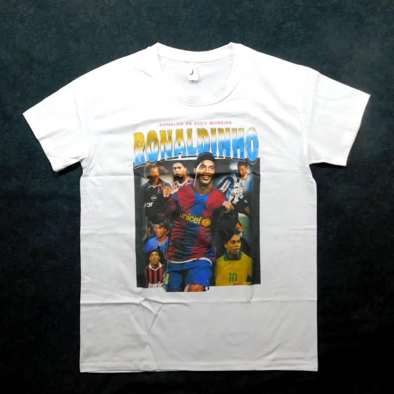 バルセロナ ロナウジーニョ オールドスクール Tシャツ 半袖 RE-TAKE 