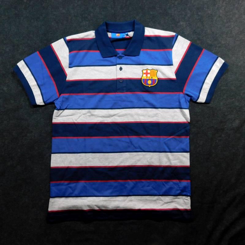 バルセロナ　チームオフィシャル　Yarn Dye Stripe　ポロシャツ　半袖(正規品/メール便可) |  | 01