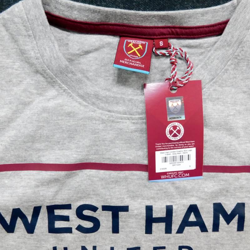 ウェストハム　チームオフィシャル　SR7122A　Graphic Box Logo　Tシャツ　半袖(正規品/メール便可) |  | 02