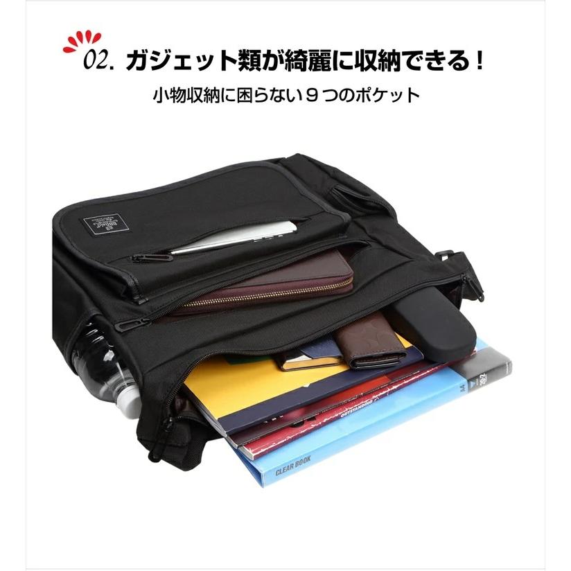 ショルダーバッグ メンズ 斜めがけ 簡易版 A4 ワイドサイズ 軽量 防水 ビジネス 人気 おしゃれ 軽い 通勤 通学 ユニセックス（ダークグレー）  2603 |  | 05