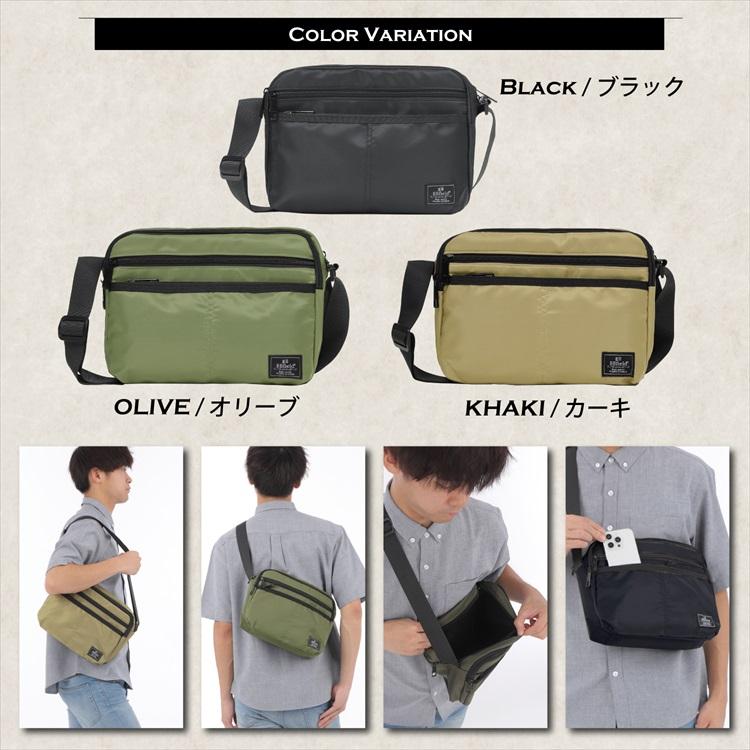ショルダーバッグ メンズ 撥水 軽量 8ポケット 斜めがけ ワンショルダー カバン ナイロン / 2604 |  | 08