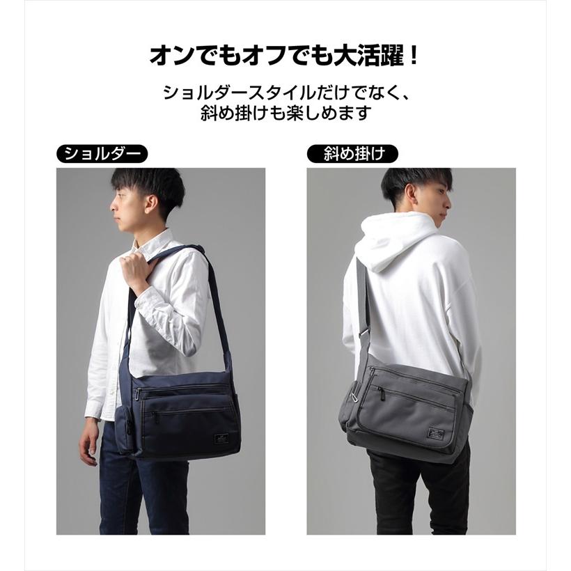 ショルダーバッグ メンズ 斜めがけ ワイドサイズ 軽量 防水 ビジネス 軽い 通勤 通学 ユニセックス 鞄 かばん カバン ブラック グレー ネイビー Sm1110 Sm1110 ビービーフィールドbbfield 通販 Yahoo ショッピング