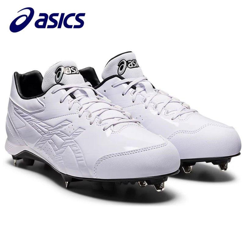 ASICS ホワイト スパイクシューズ ASICS（アシックス） 【ワイド設計！】 金具スパイク スパイク