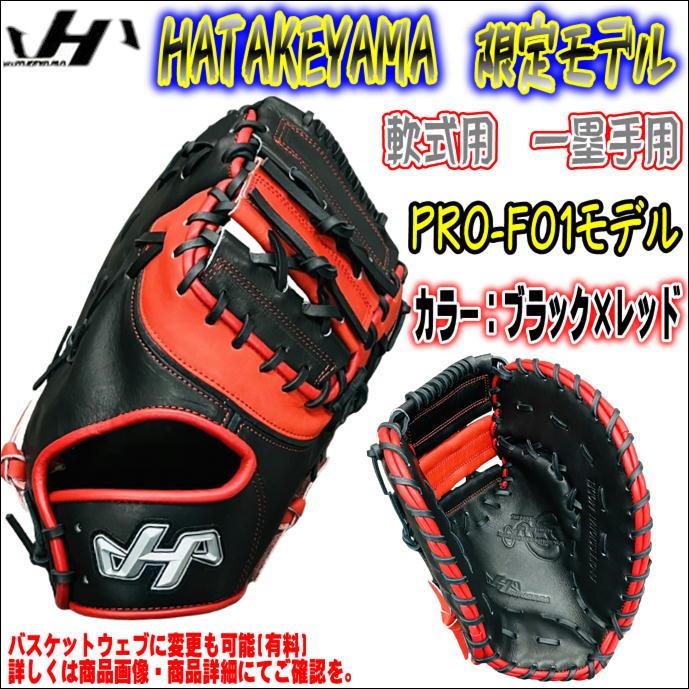 カッコいい配色！】ハタケヤマ HATAKEYAMA PRO-F01 軟式用 一塁手用 