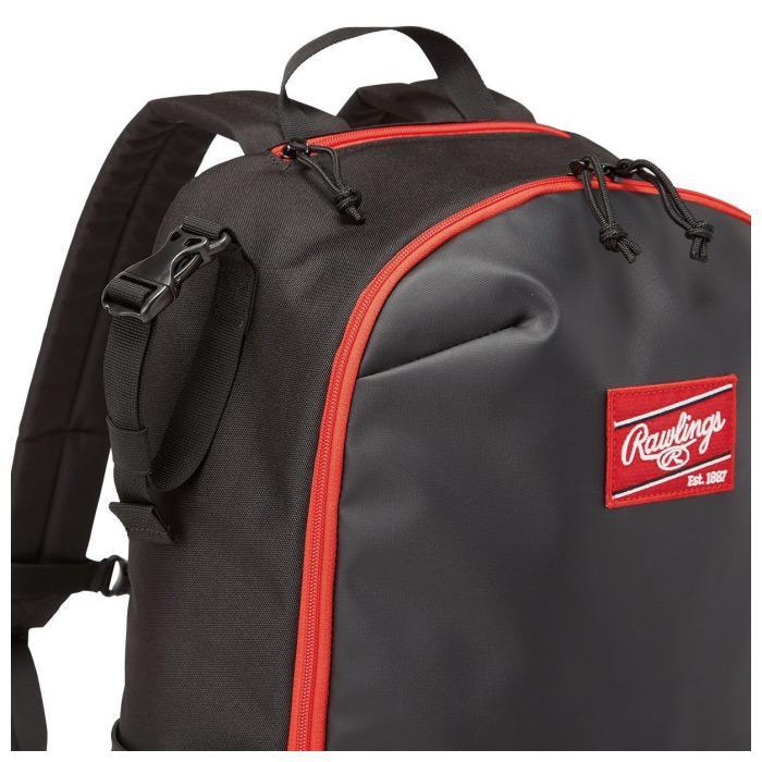 【グラブホルダー機能付き】 特別価格　ローリングス　Rawlings　PVCコンビネーションバックパック　EBP14F02　バックパック　リュック　35L　野球用　一般用 | Rawlings | 05