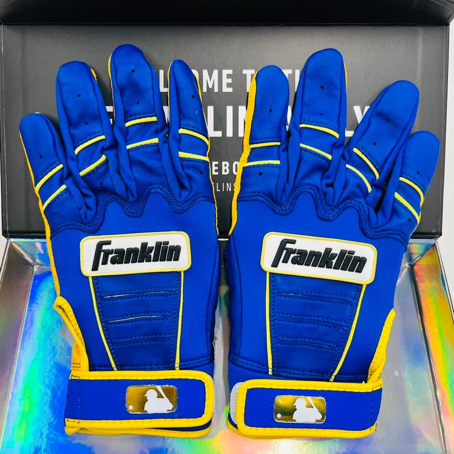 受注生産商品】Franklin(フランクリン) オリジナルオーダーモデル バッティング手袋 バッティンググローブ 野球 ブルー イエロー 当店限定 :franklinoriginal-BL-YE:ベースボールランド友井 通販 フランクリン バッ手