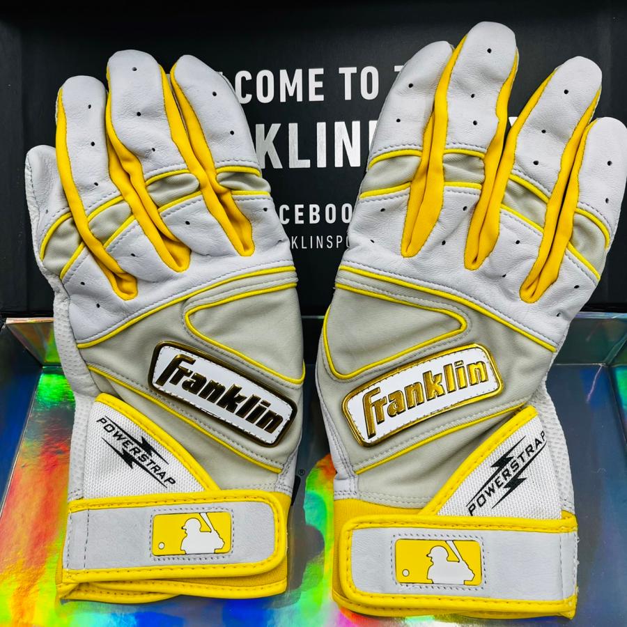 【当店限定モデル】　Franklin　フランクリン　オリジナルオーダーモデル　バッティング手袋　バッティンググローブ　野球　ホワイト　イエロー  :Franklinoriginal-WH-YE-2:ベースボールランド友井 - 通販 - Yahoo!ショッピング