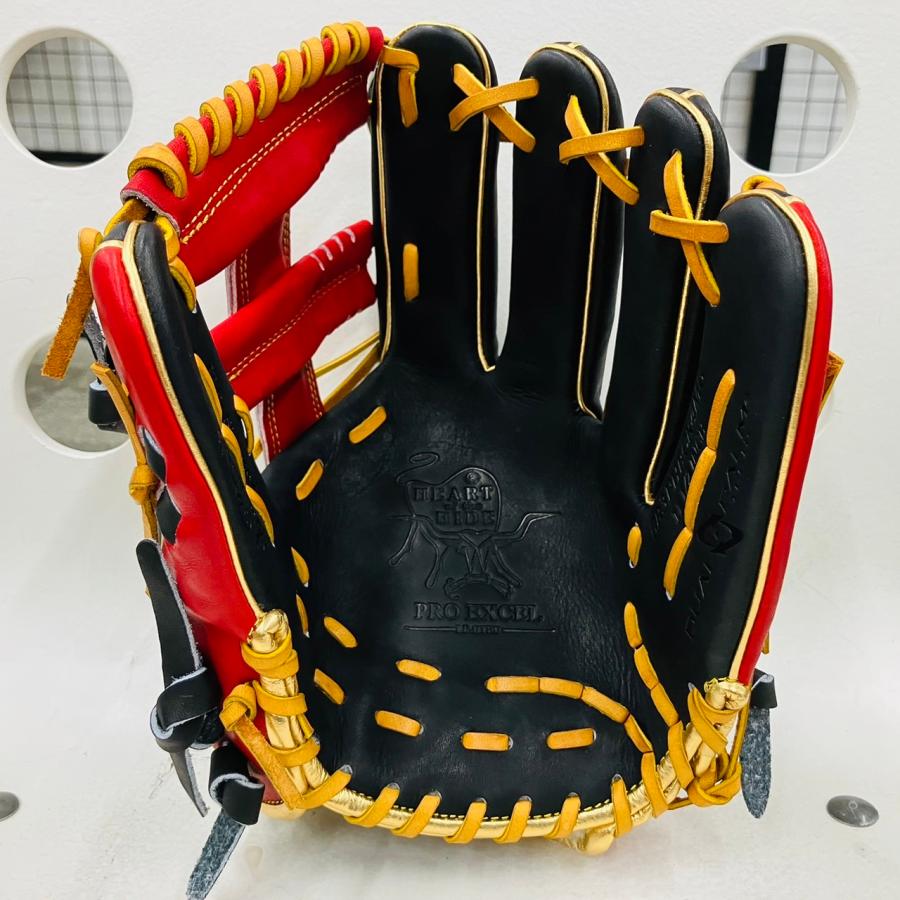 【Wizard仕様のオシャレなモデル！】ローリングス　Rawlings　HOH　ウィザード　軟式用　内野手用　GR3FHECK4MG　ブラック　レッド　 ゴールド　10%OFF