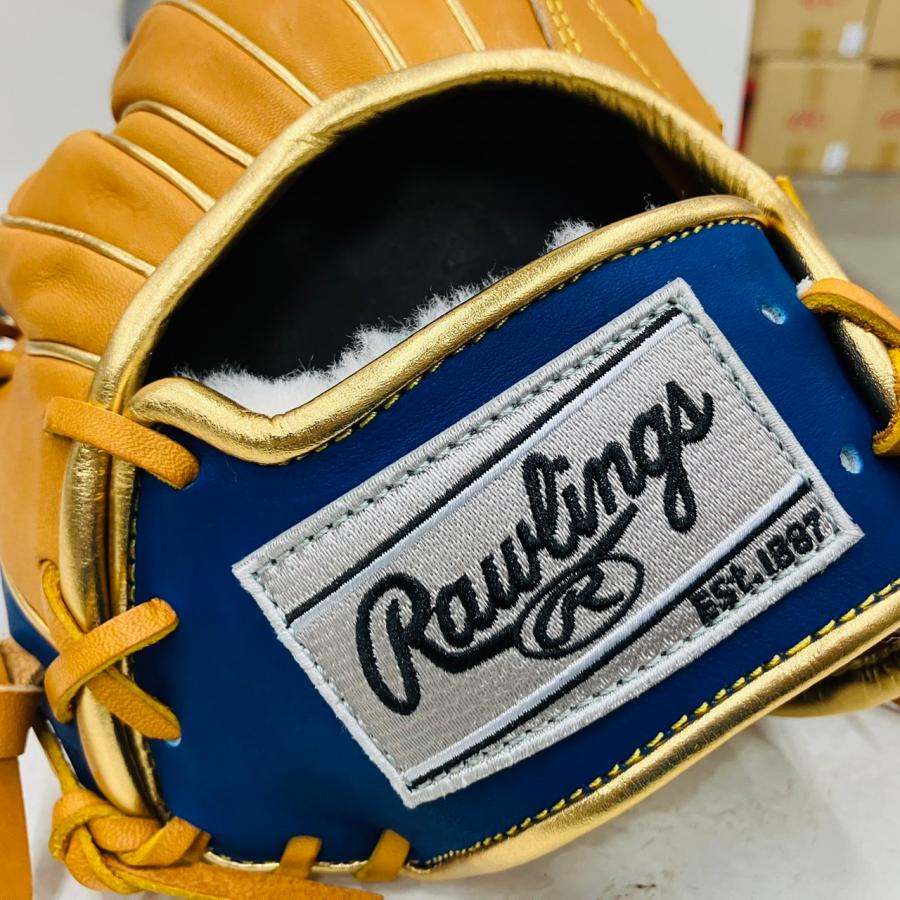 【Wizard仕様のオシャレなモデル！】ローリングス　Rawlings　HOH　ウィザード　軟式用　内野手用　GR3FHEN52MG　タン　ロイヤル　 ゴールド　10%OFF　限定