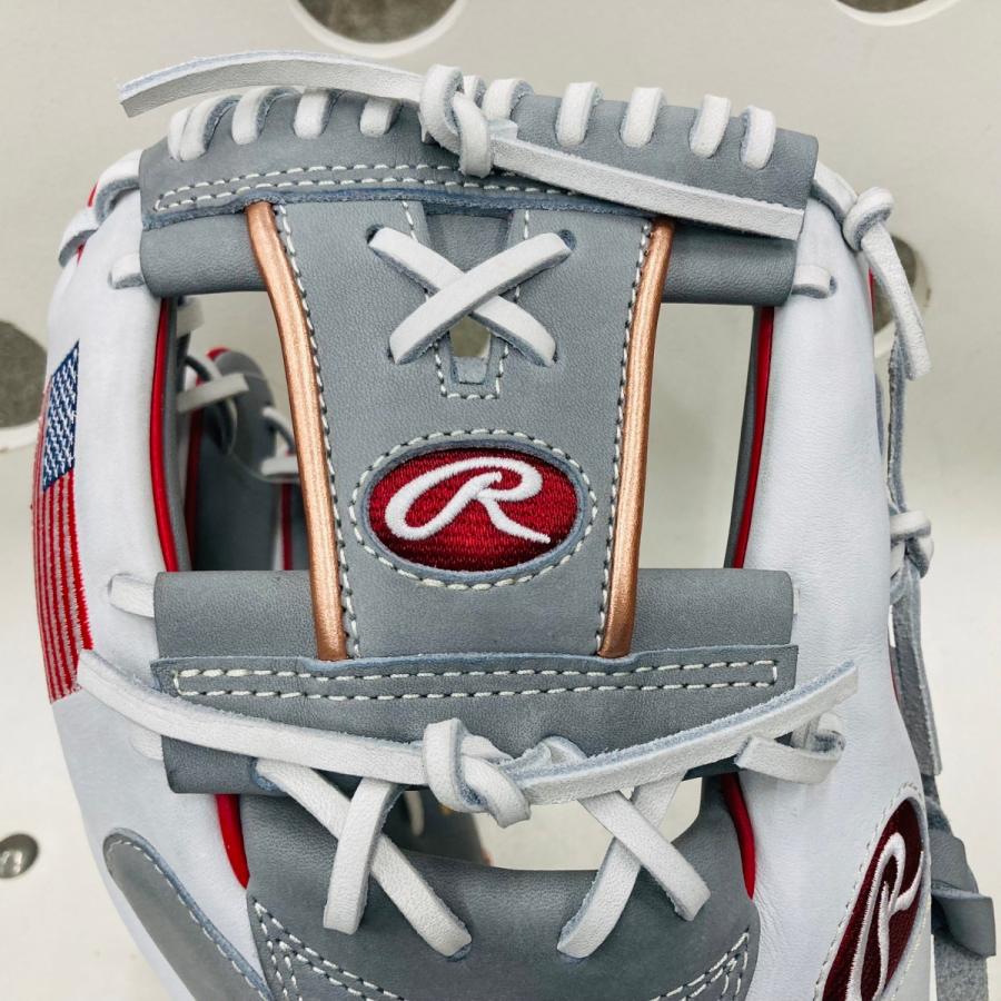 【USAスタイルの内野手用】ローリングス　Rawlings　HOH　オリジナルオーダーグラブ　軟式用　内野手用　CK4型　星条旗刺繍入り　当店限定モデル