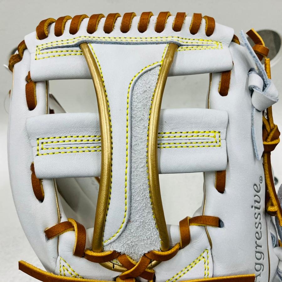 【当店限定モデル】 久保田スラッガー slugger オリジナルオーダーグラブ 軟式用 内野手用 24MS型 ホワイト ゴールド 受注生産商品 【当店限定モデル】 久保田スラッガー slugger オリジナルオーダーグラブ 軟式用 内野手用 24MS型 ホワイト ゴールド 受注生産商品