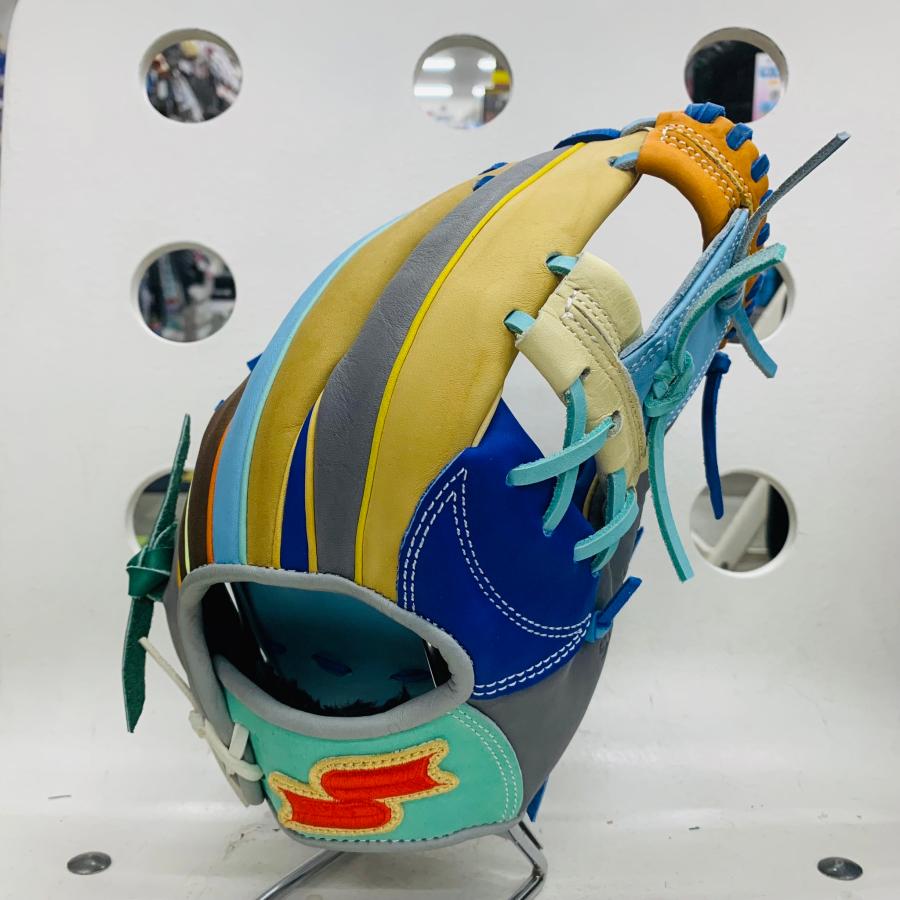 エスエスケイ　限定カラー　軟式用　内野手用　345型　SMRC123　型付け済み エスエスケイ（SSK） 【カラフルシリーズ】 限定カラー 軟式用 内野手