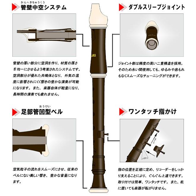 アウロス ソプラノリコーダー シンフォニー 502B(G) / 503B(E) | Aulos