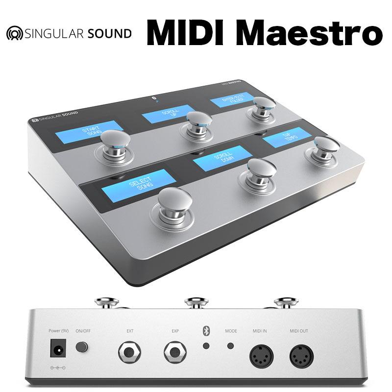 Singular Sound シンギュラーサウンド | MIDI Maestro （ミディ マエストロ） BeatBuddyとAEROS Loops Studioの操作性を向上させる拡張ペダル 国内正規品 コントローラー、フェーダー