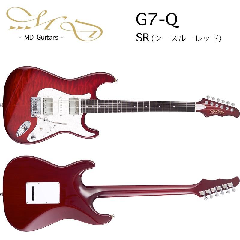Md Guitars G7 Q Sr Mdギター ストラトタイプ G7q シースルーレッド 赤 日本製 エレキギター ギグバッグ付属 送料無料 Egmdguitars4 B B Music Yahoo ショップ 通販 Yahoo ショッピング