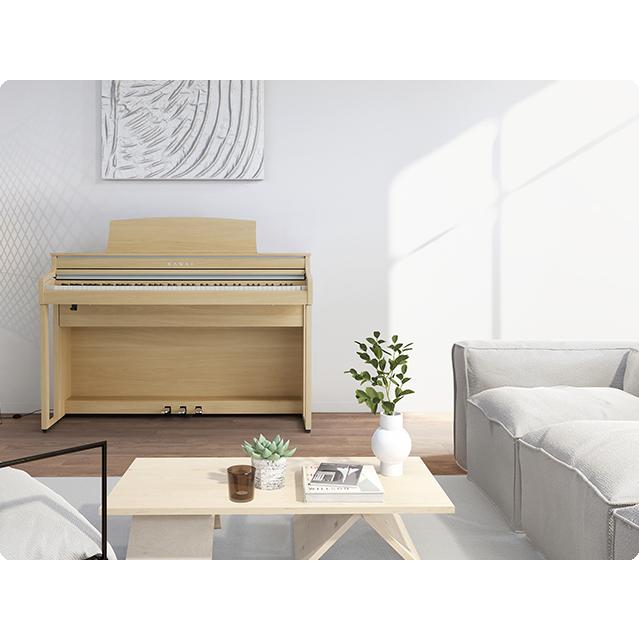 カワイ CA401  / KAWAI 電子ピアノ CA-401 ローズウッド/ライトオーク/ホワイト/モカウォルナット 木製鍵盤のCA401 配送設置無料 河合楽器製作所の画像