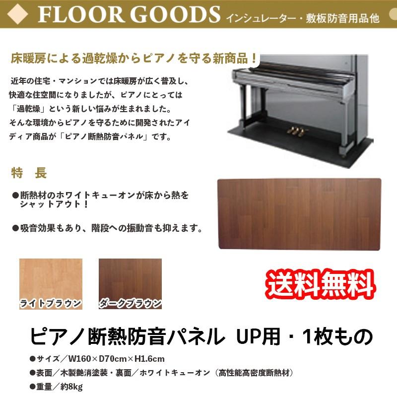 ピアノ断熱防音パネル UP用・1枚もの | アップライトピアノ用床暖房 