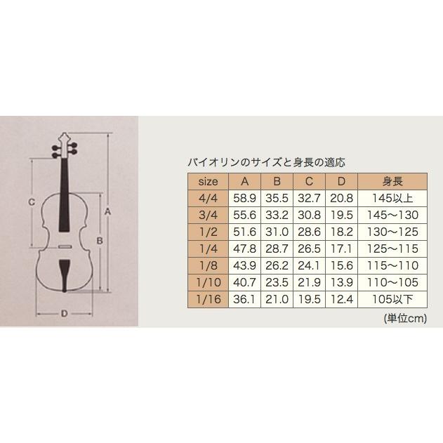 鈴木バイオリン ヴァイオリン No.310 子供用 1/8,1/10,1/16サイズ