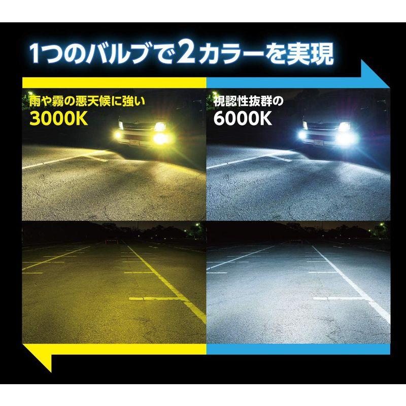 スフィアライト 車用 LEDフォグライト 2色切替モデル PSX26W 4800lm