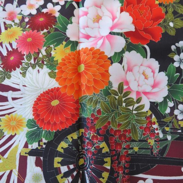 H.L 黒留袖 『花車』【1】「五三桐」紋付 着物単品 洗える 礼装 結婚式 披露宴 パーティー フォーマル セレモニー | H.L | 03