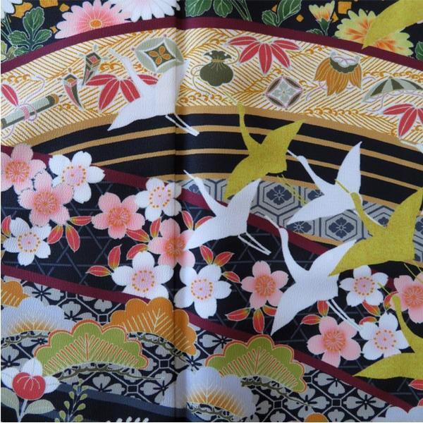H.L 黒留袖 『飛鶴』【2】「五三桐」紋付 着物単品 洗える 礼装 結婚式 披露宴 パーティー フォーマル セレモニー | H.L | 03